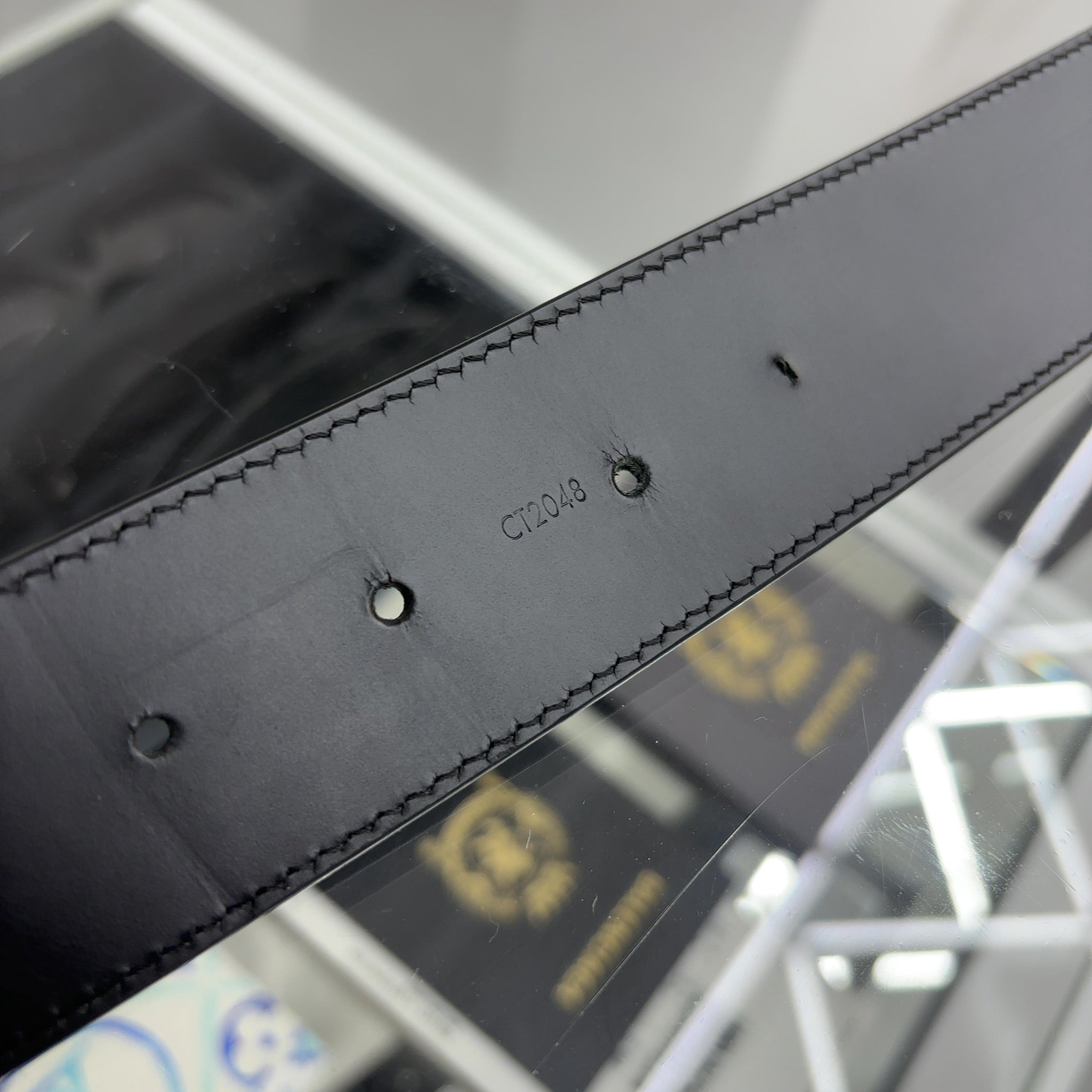 Louis Vuitton LV Initiales 40mm Monogram Belt Black