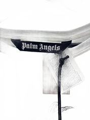 Palm Angels Logo Linen Collar T-Shirt White