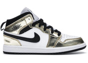 Jordan 1 Mid Metallic Gold Black White (PS)