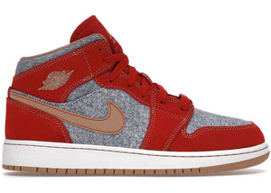 Jordan 1 Mid Denim Red