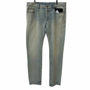 Saint Laurent Slim Fit Jeans Light Fall Blue Denim