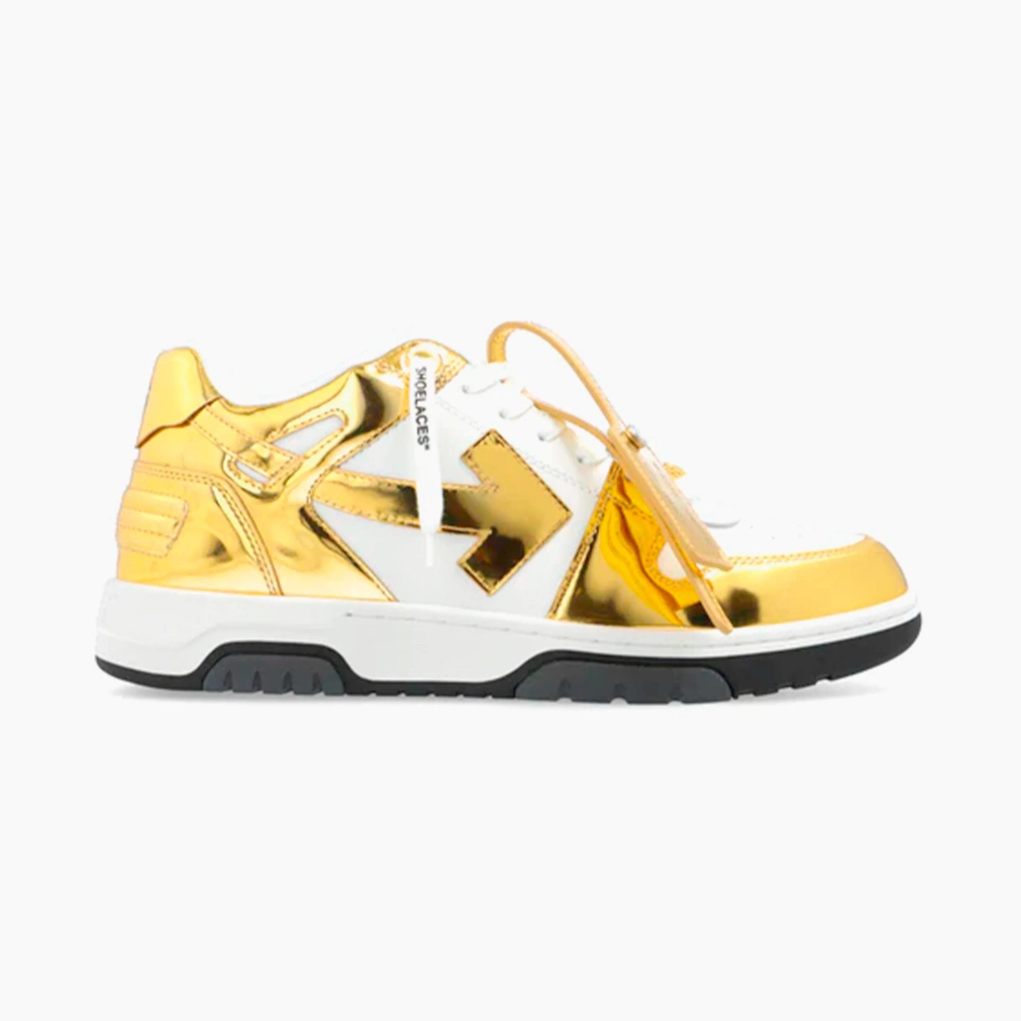 Off-White Out Of Office Gold Patent