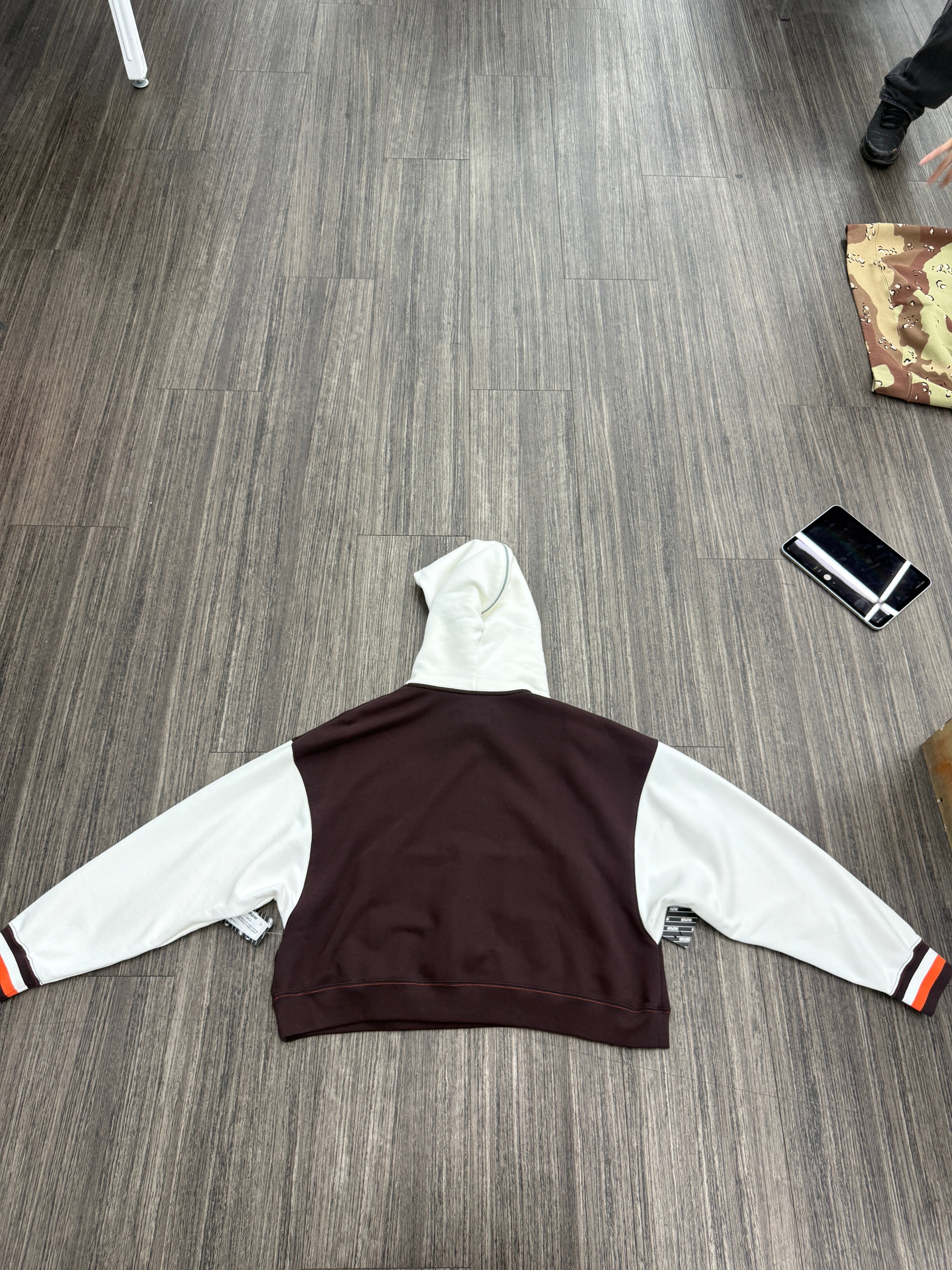 Jordan x Maison Chateau Rouge Women's Fleece Top Hoodie Brown
