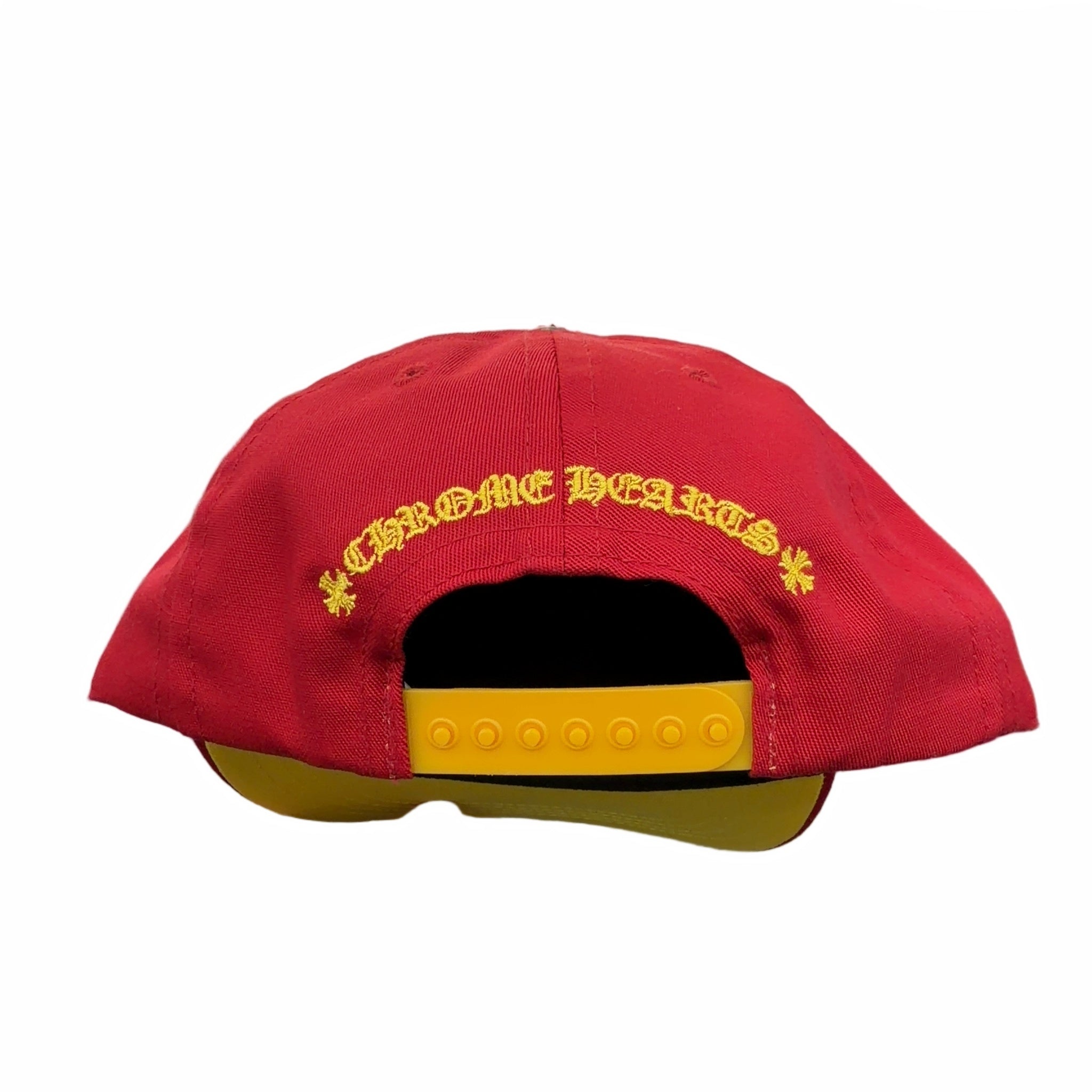 Chrome Hearts CH Silver Button Hat Red/Yellow