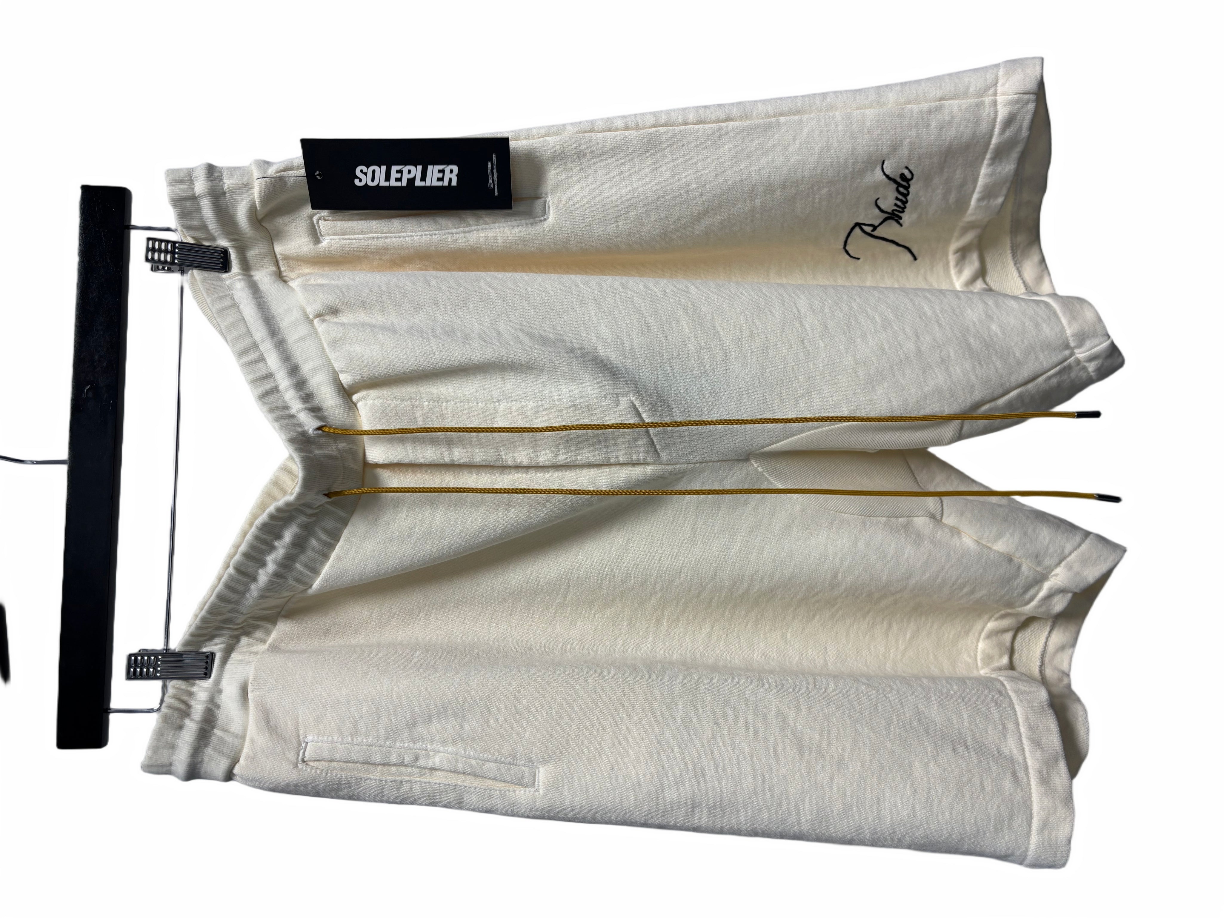 Rhude Script Sweatshorts Cream 
