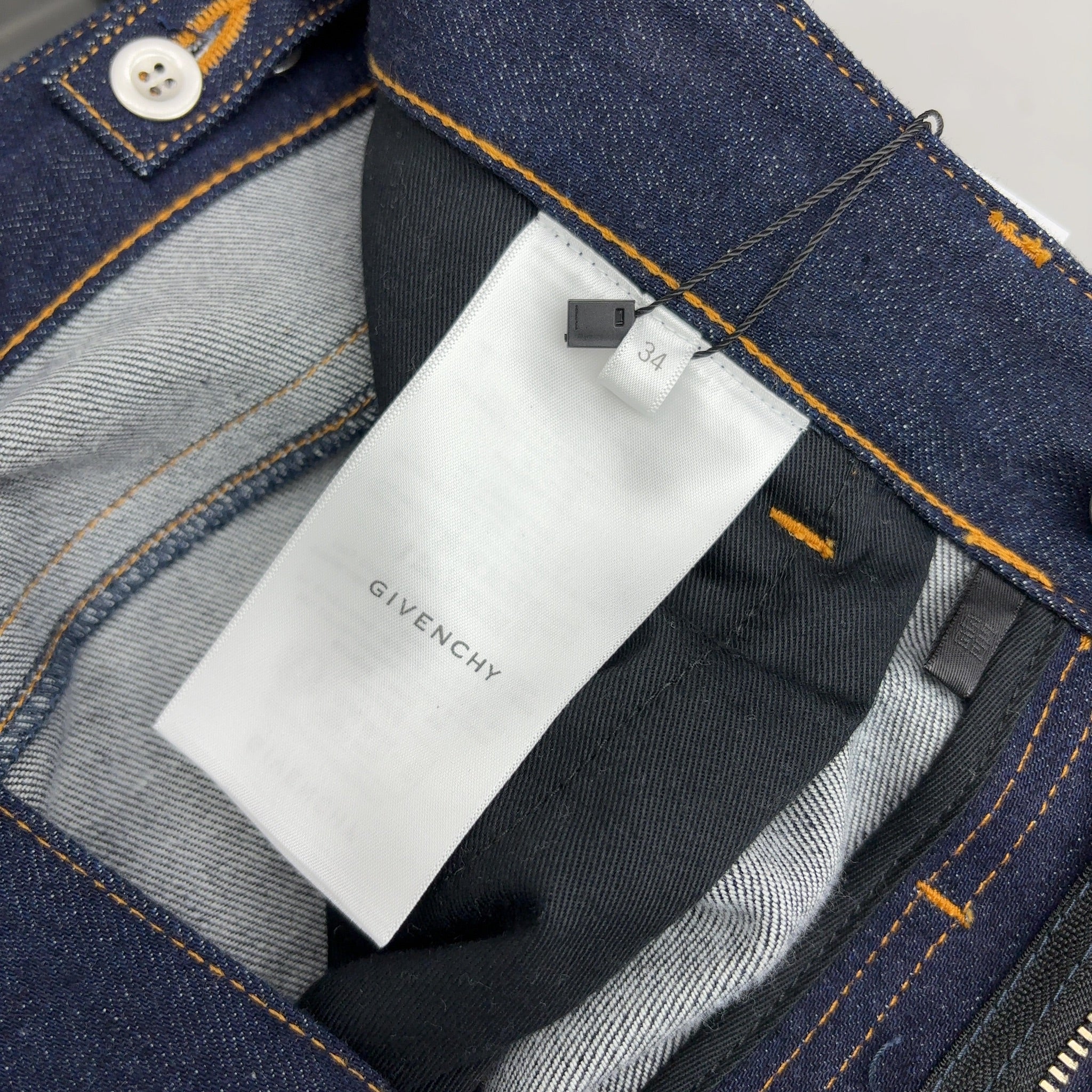 Givenchy Black Waxed Denim Jeans