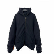 Balenciaga Oversized Sporty B Bomber Hoodie Black