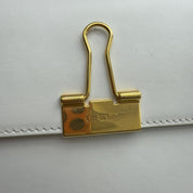 OFF-WHITE Plain Binder M Shoulder Bag White