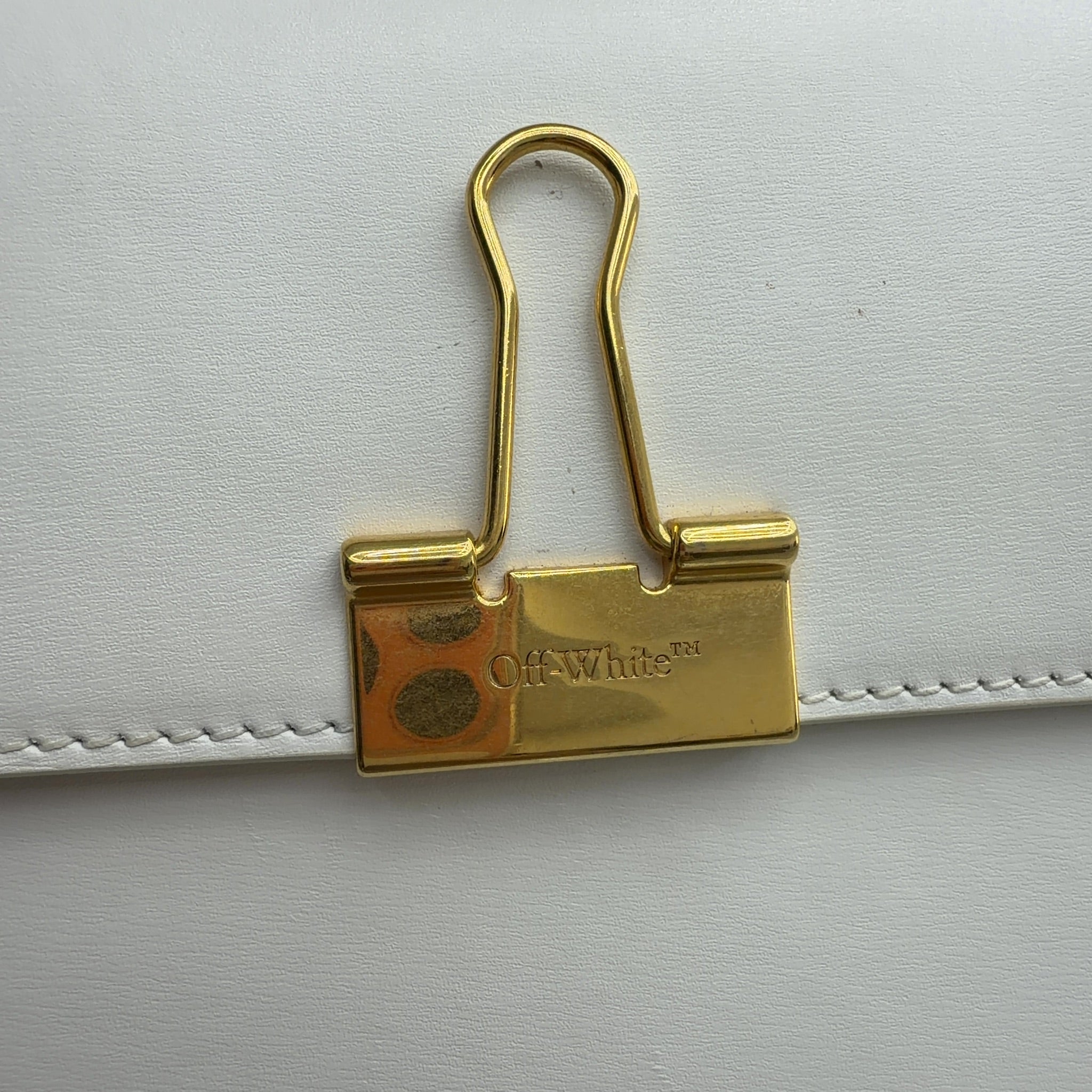 OFF-WHITE Plain Binder M Shoulder Bag White