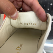 Dior Beige Floral Embroidered Canvas Walk'n'Dior Sneakers
