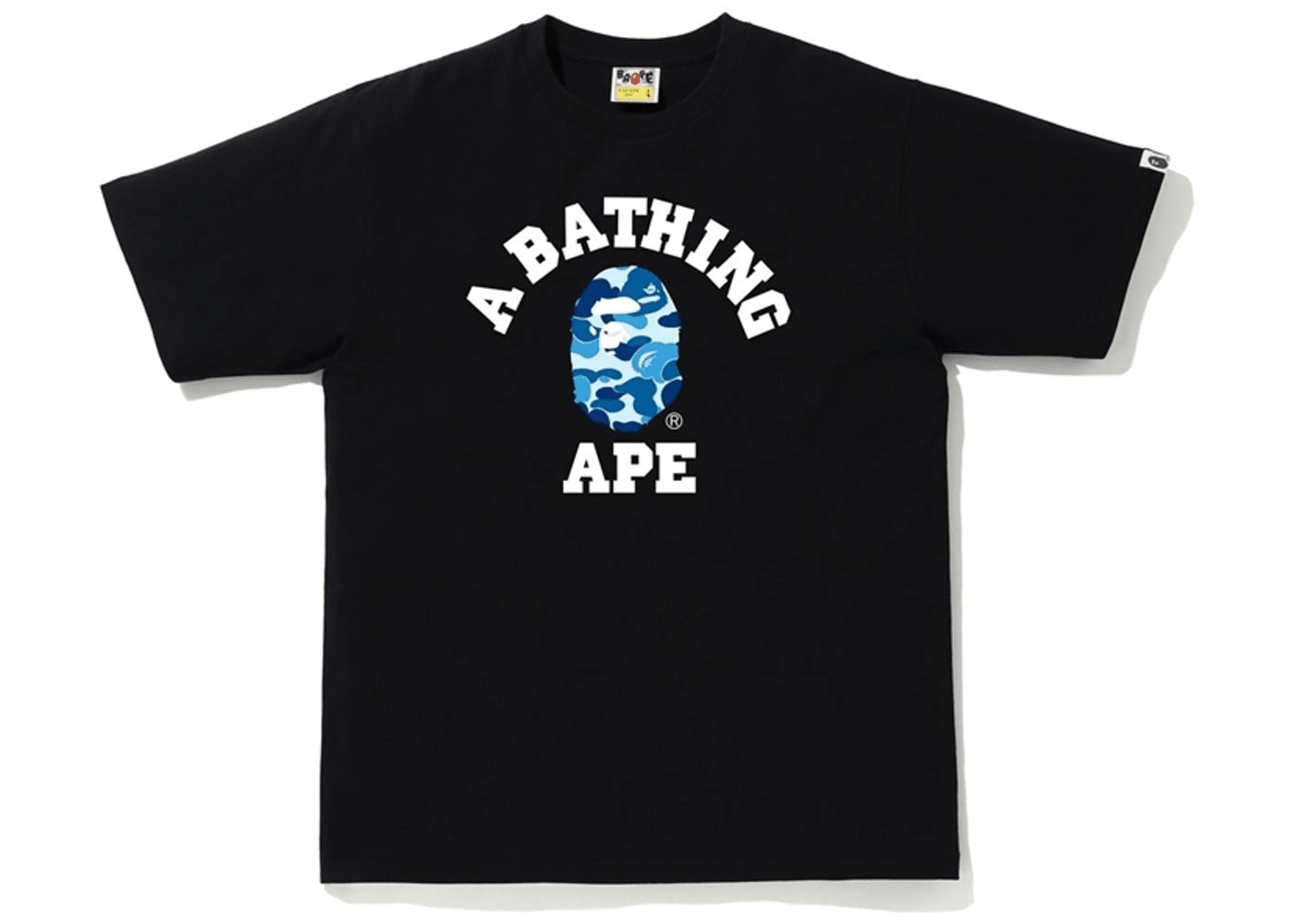 BAPE ABC Camo College Tee Black/Blue