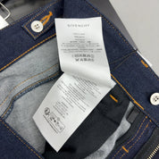 Givenchy Black Waxed Denim Jeans