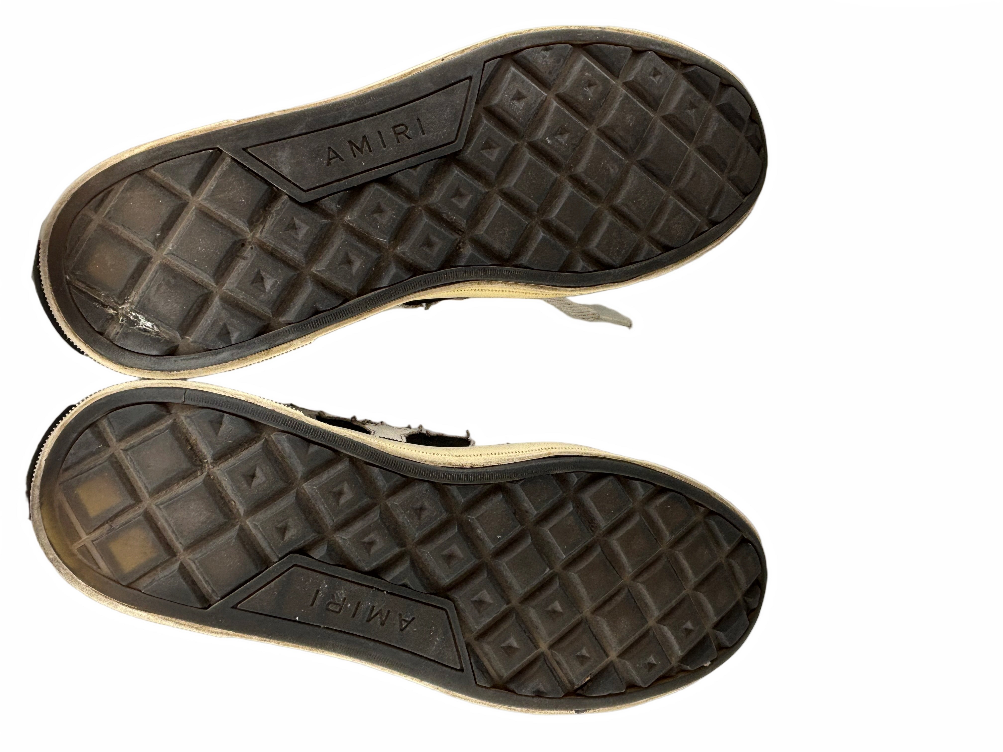 AMIRI Stars Court Low Black White