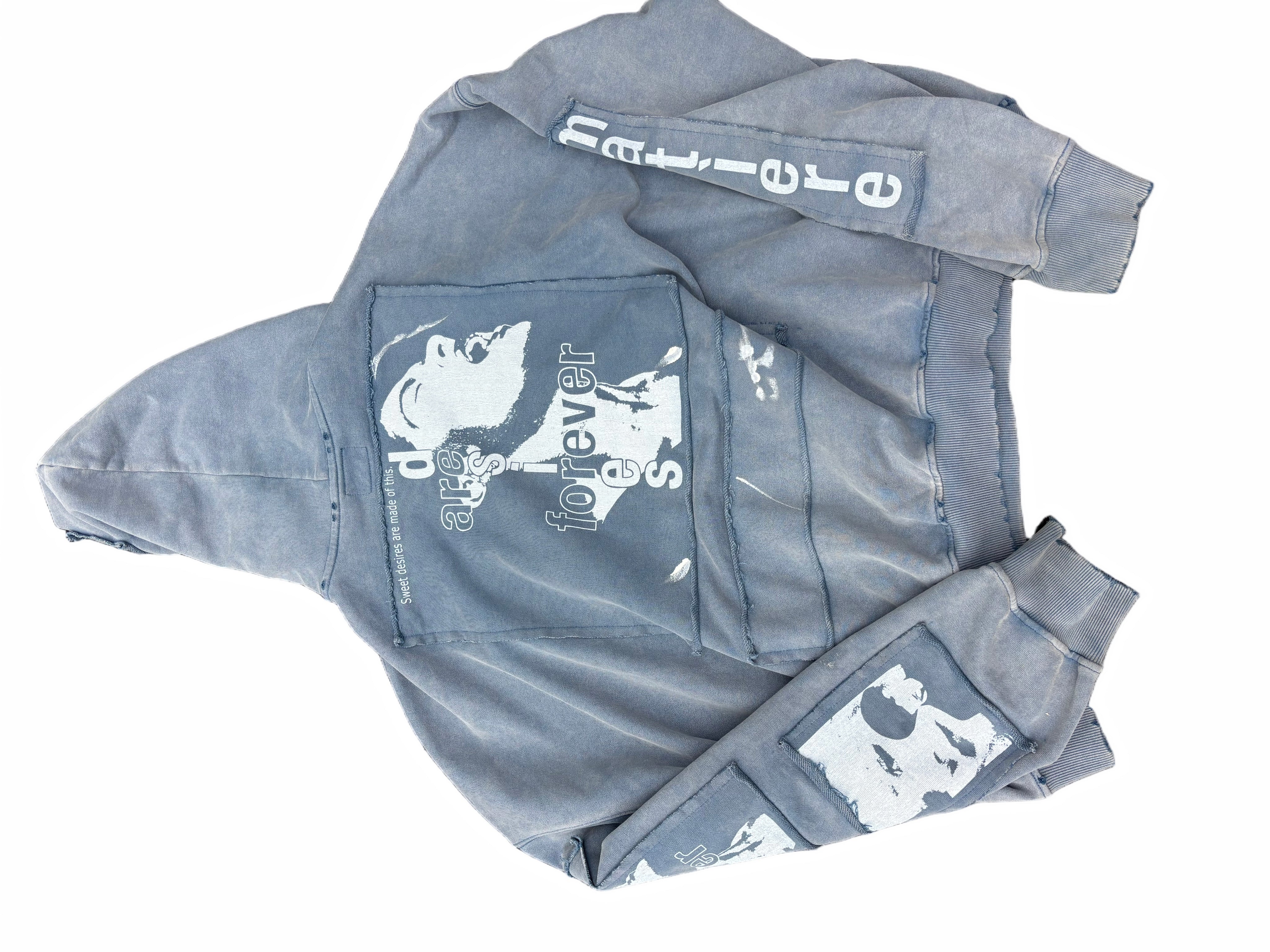 Matiere De Desirs ENCORE HOODIE ‘WASHED BLUE’