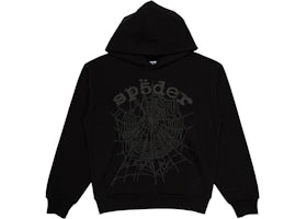 Sp5der Phantom Web Hoodie Black