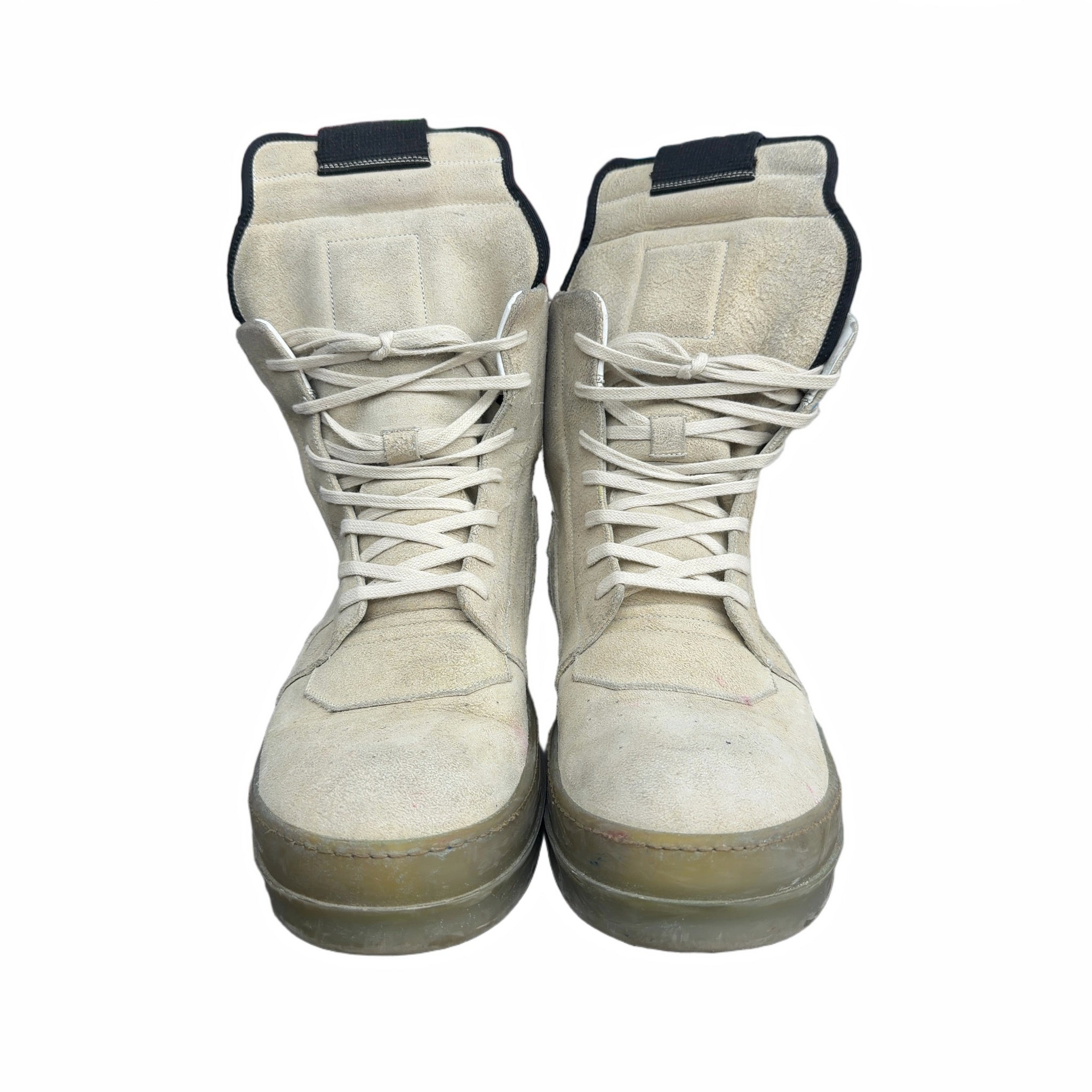 Rick Owens Geobasket Blistered Suede Gum Sole