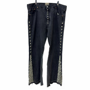 Gallery Dept. Studded LA Flare Denim Jeans Black