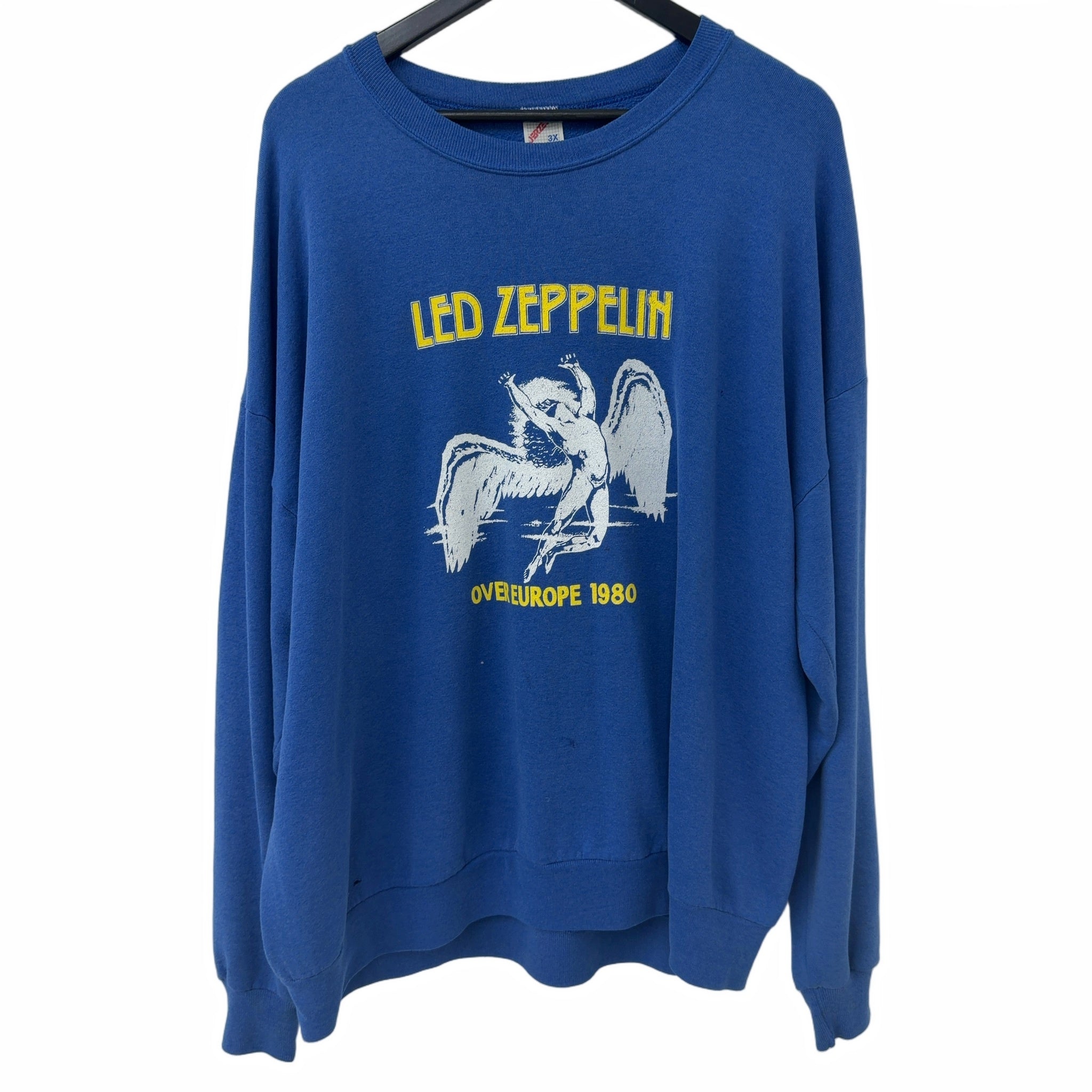 Vintage 1980 Led Zeppelin Over Europe Tour Sweatshirt