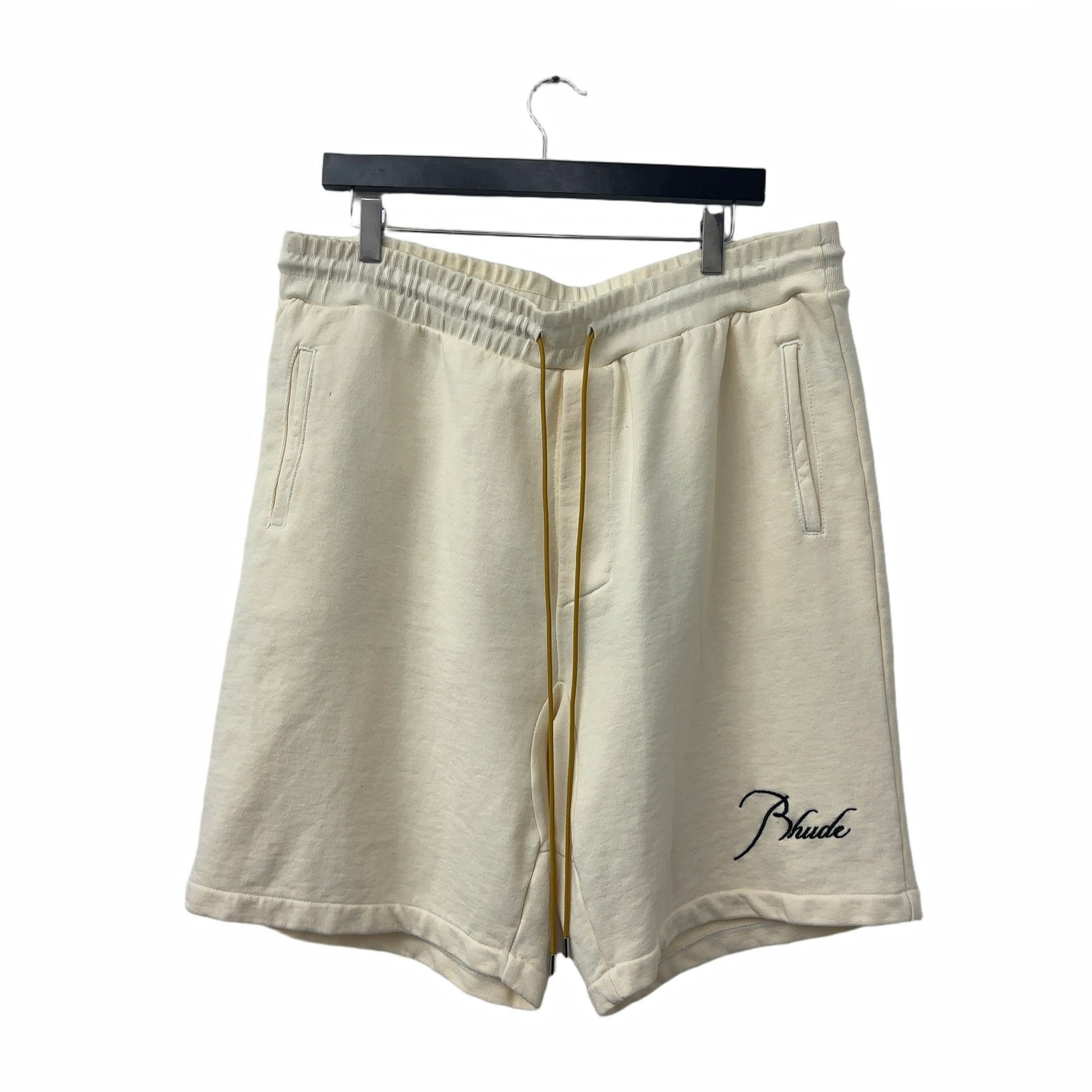 Rhude Script Sweatshorts Cream 