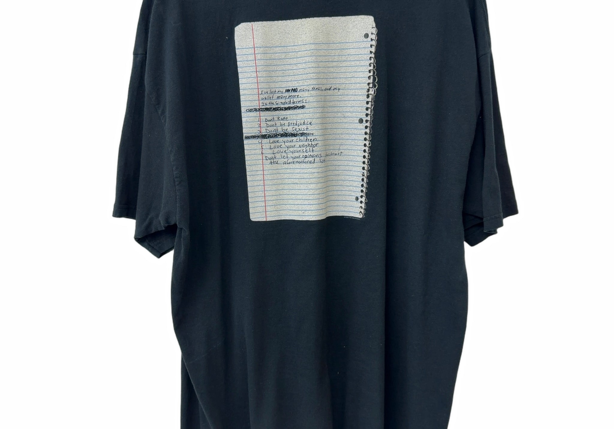 Vintage 2003 Kurt Cobain Notebook Tee