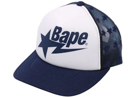BAPE Logo Mesh Cap (SS25) Navy
