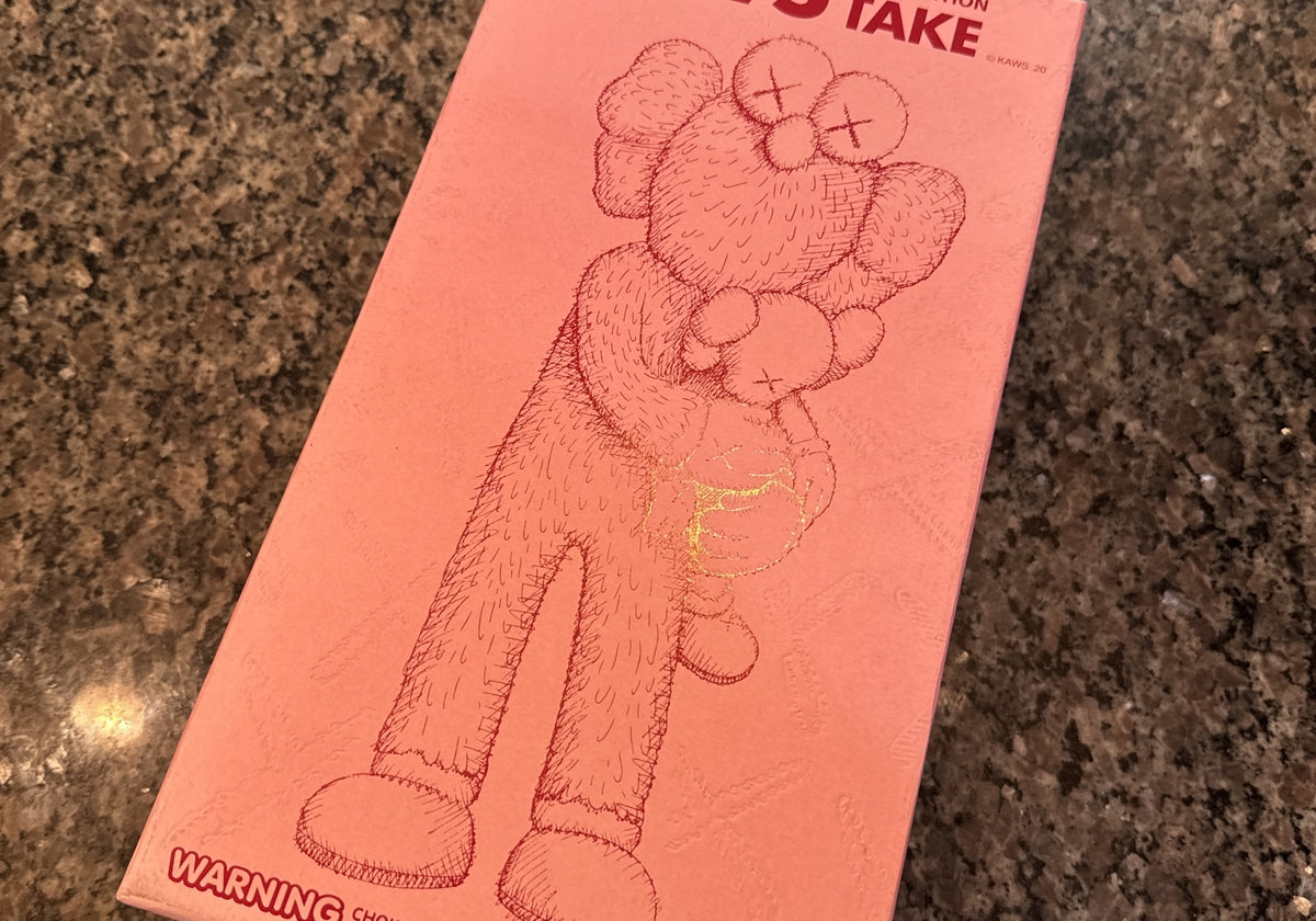 KAWS Open Edition Take Vinyl Figure Pink (Box & Inserts Only)0