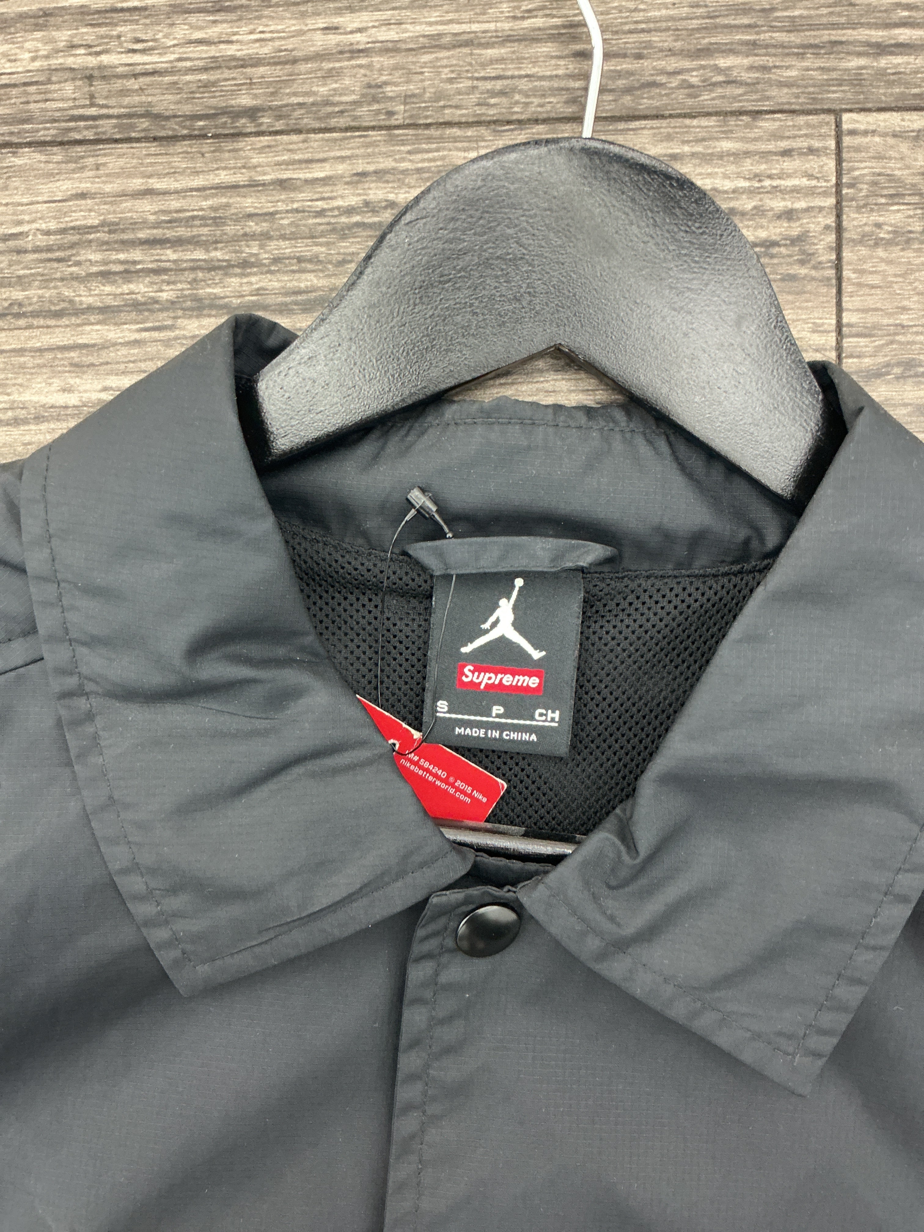 Supreme Jordan Coaches Jacket Black