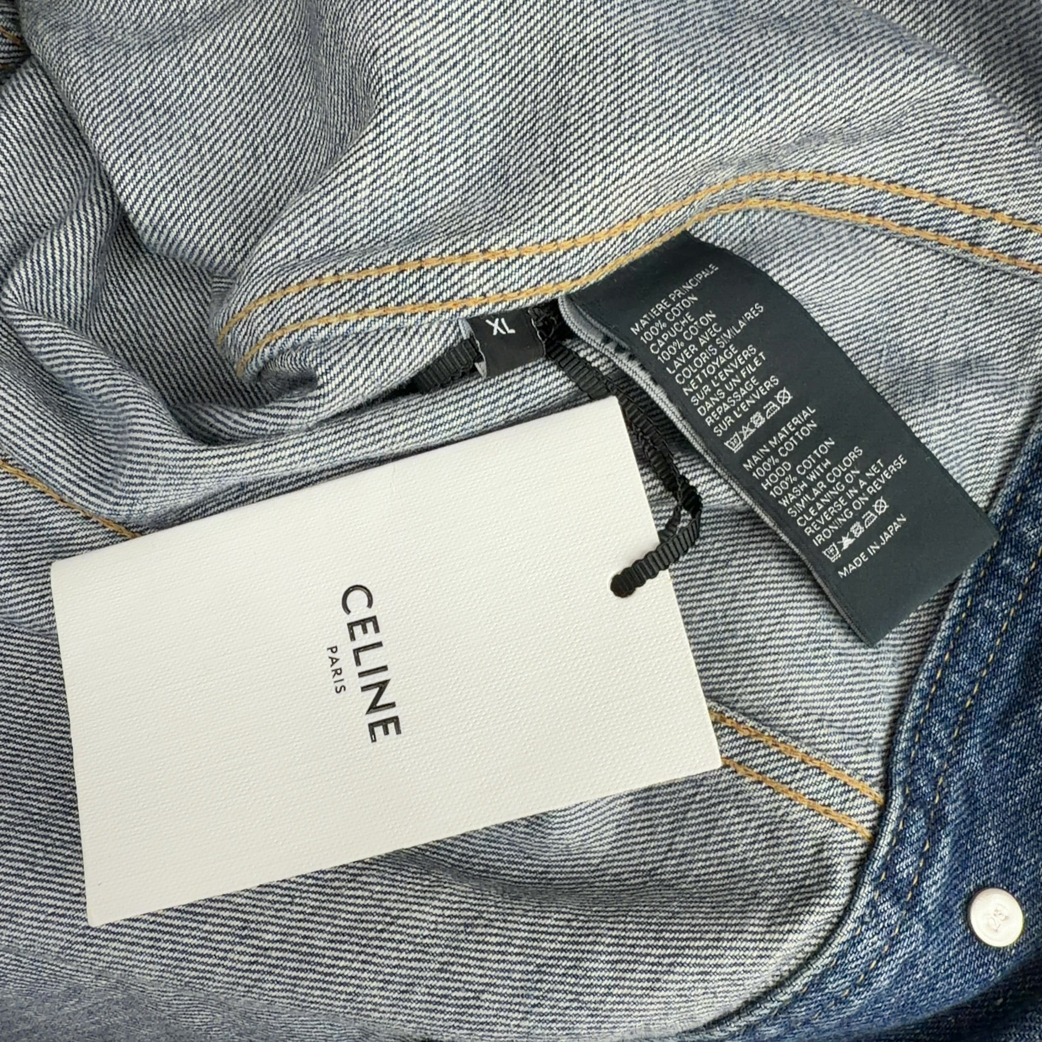 Celine Hooded Denim Jacket