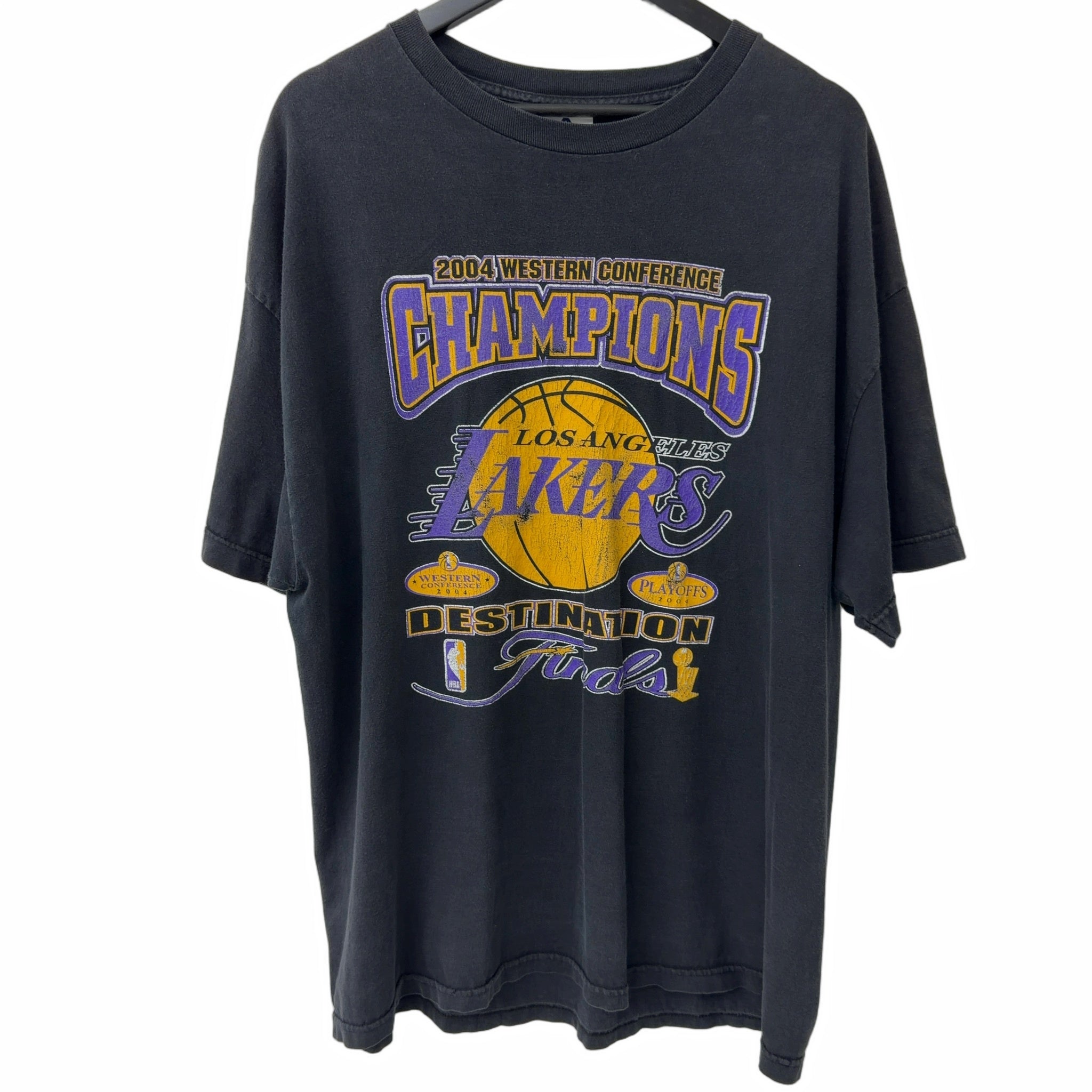 Vintage Lakers 2004 West Conference Champions Tee Black