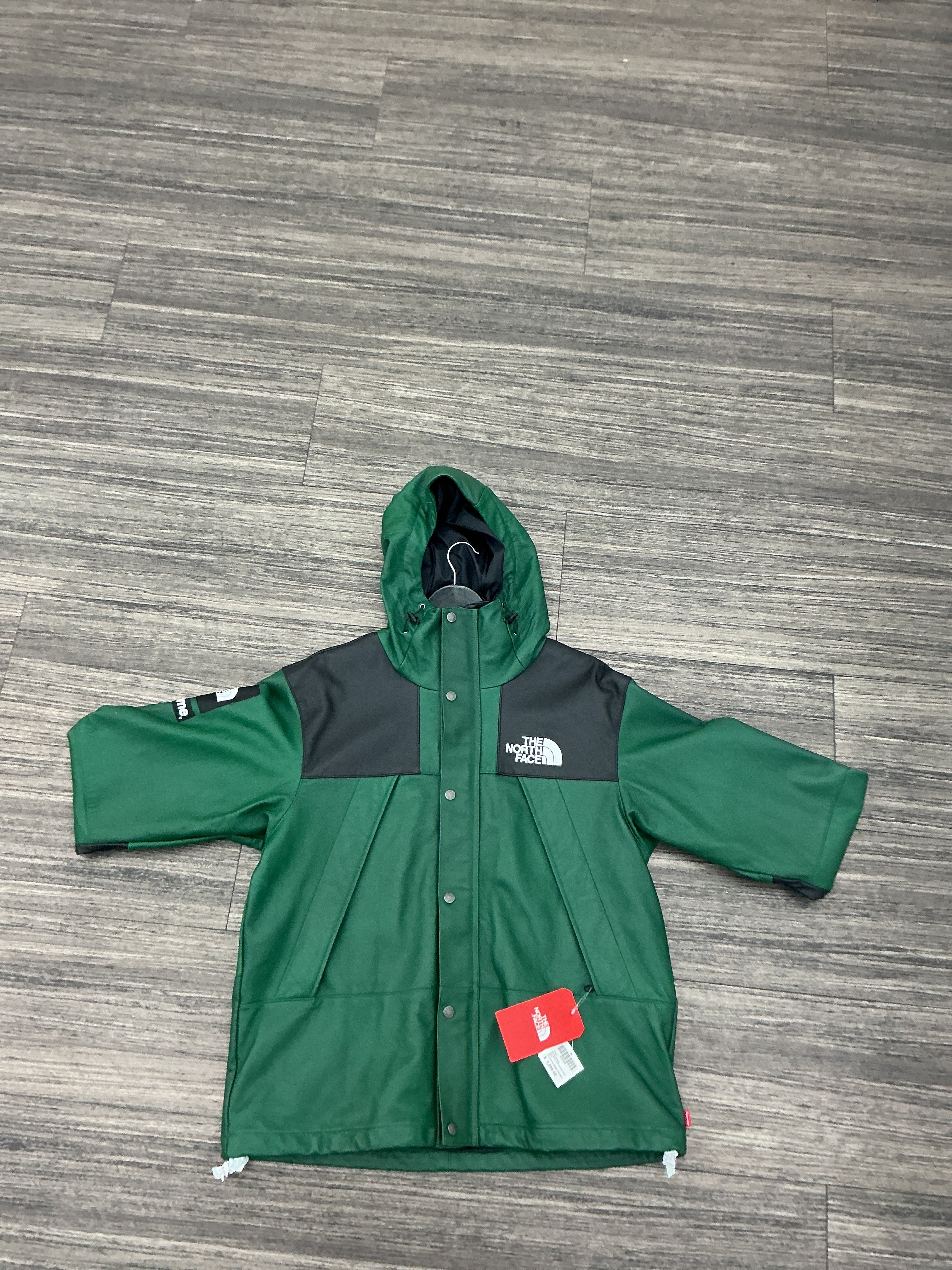 Supreme The North Face Leather Mountain Parka Dark Green
