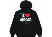 Sp5der I Heart SP5 Souvenir Hoodie Black