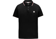 Moncler Logo Polo Shirt Black/Red/White