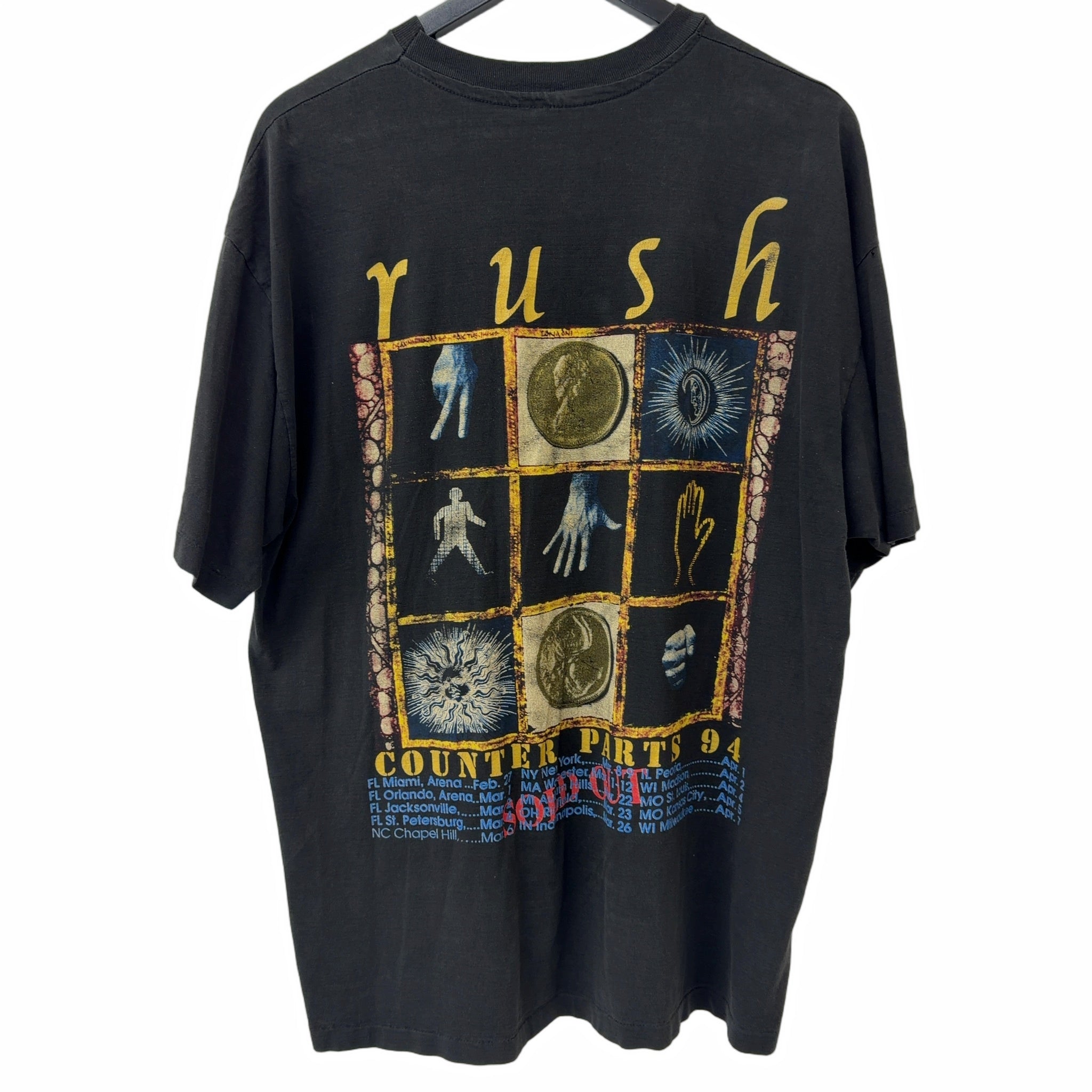Vintage 1994 Rush Counter Parts Tee