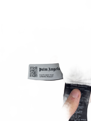 Palm Angels Logo Linen Collar T-Shirt White