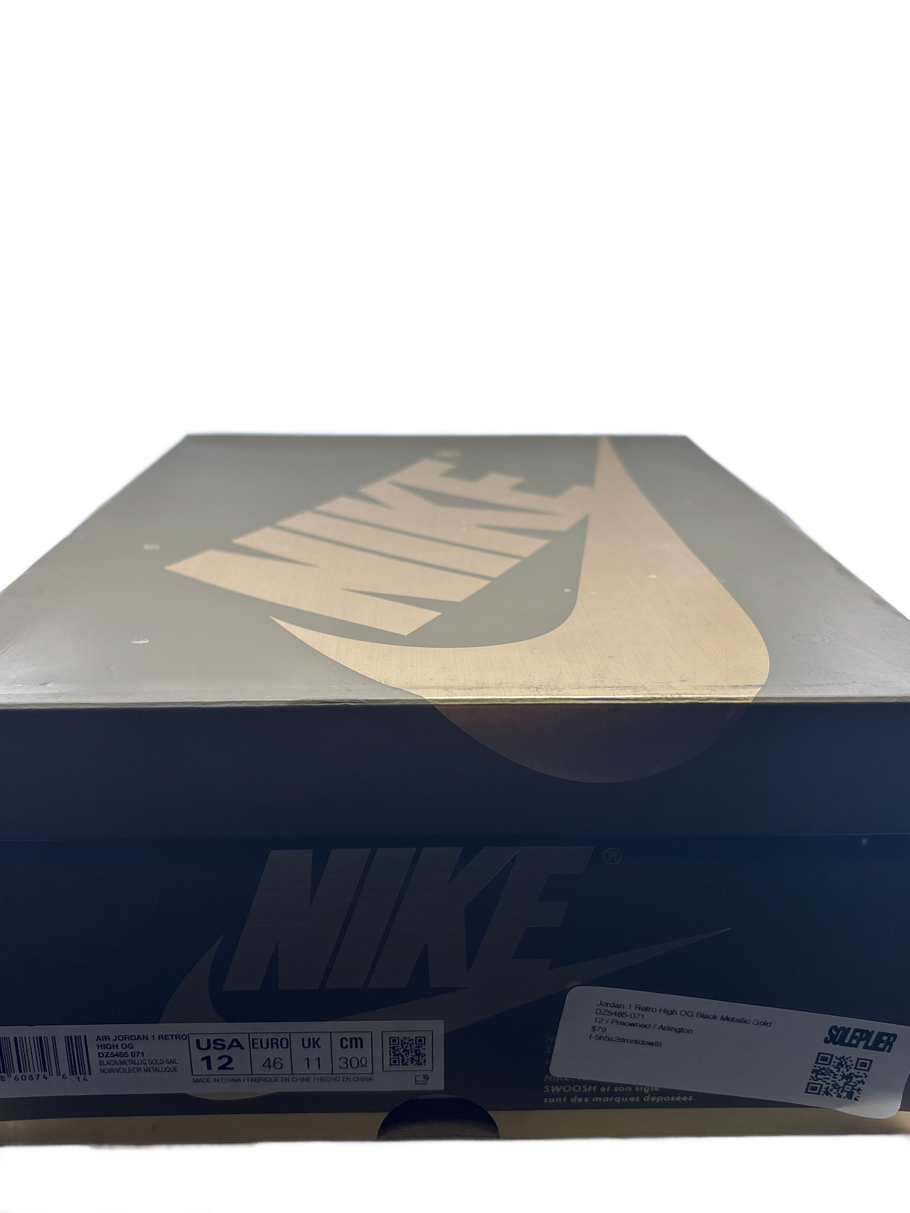 Jordan 1 Retro High OG Black Metallic Gold
