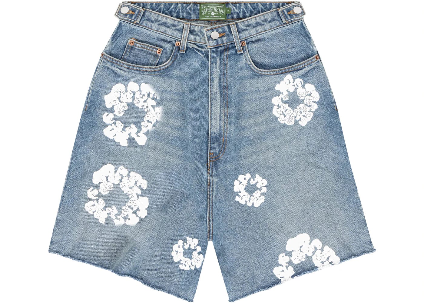 Denim Tears X Levi's The Cotton Wreath Jean Short Light Wash