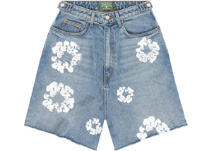 Denim Tears X Levi's The Cotton Wreath Jean Short Light Wash