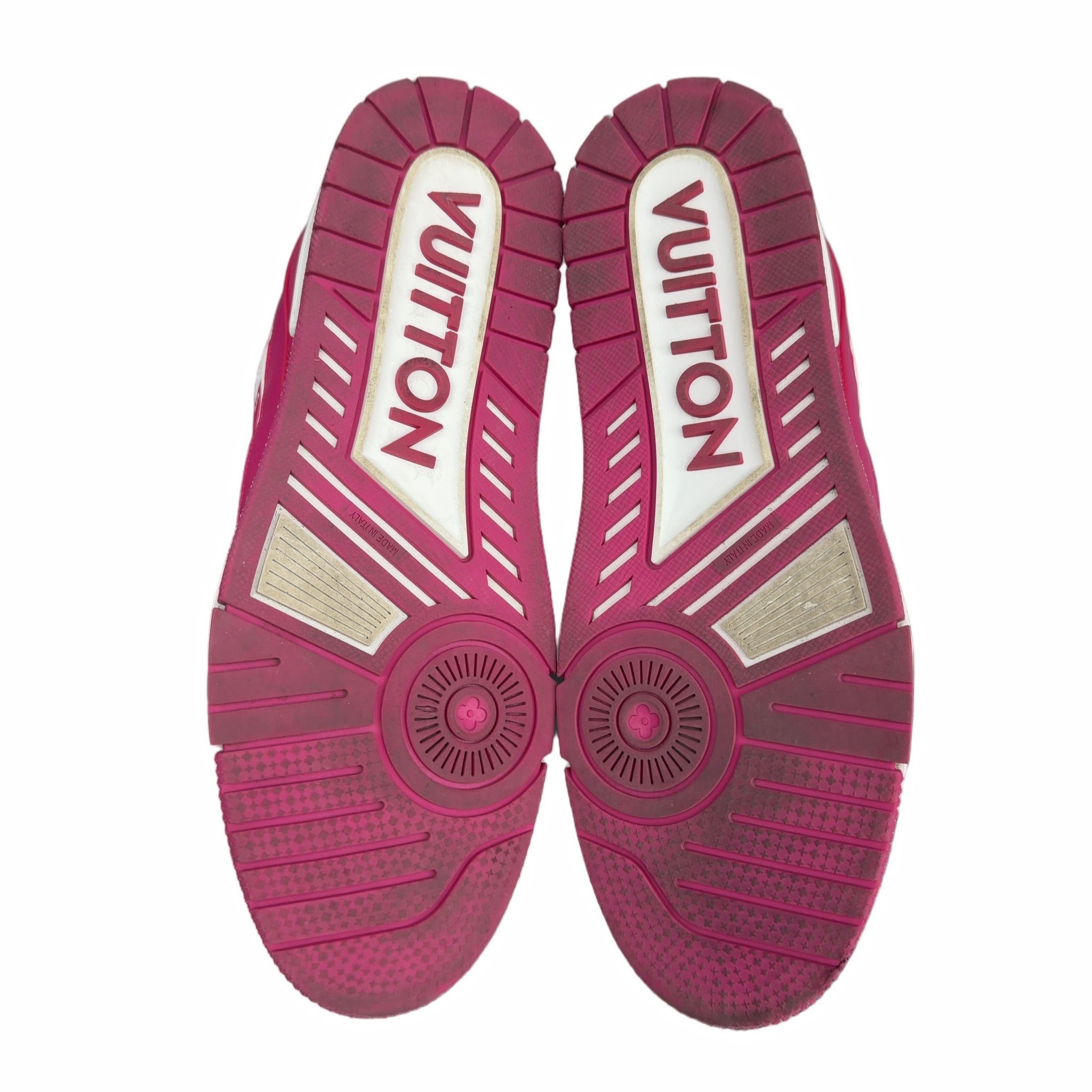 Louis Vuitton Trainer Low White Fuchsia