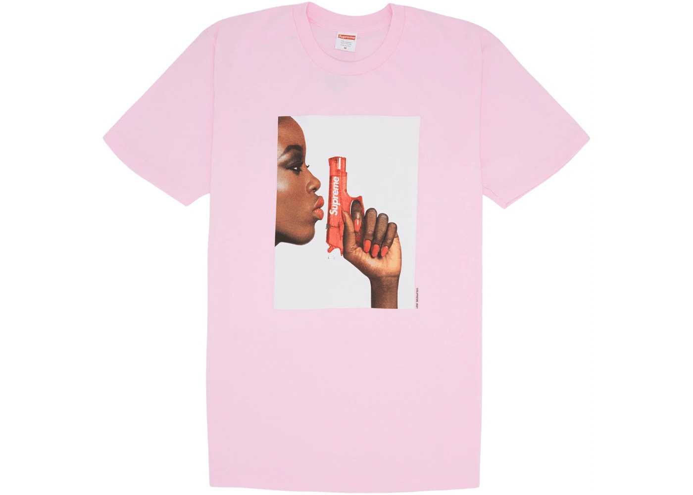 Supreme Water Pistol Tee Light Pink