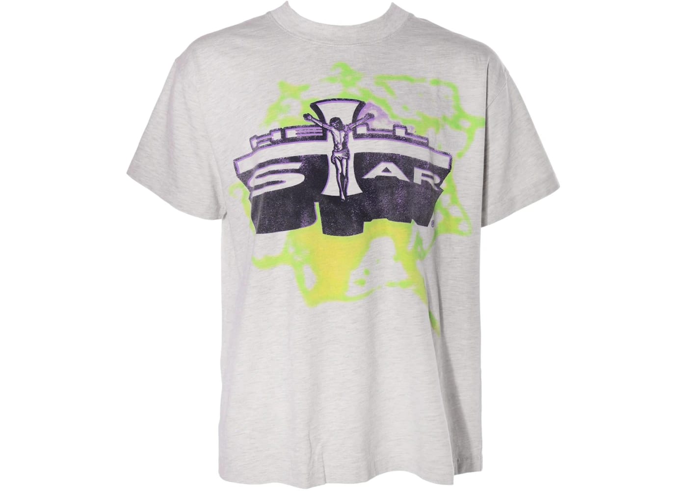 Hellstar Jesus T-Shirt Grey