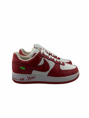 Louis Vuitton Nike Air Force 1 Low By Virgil Abloh White Red