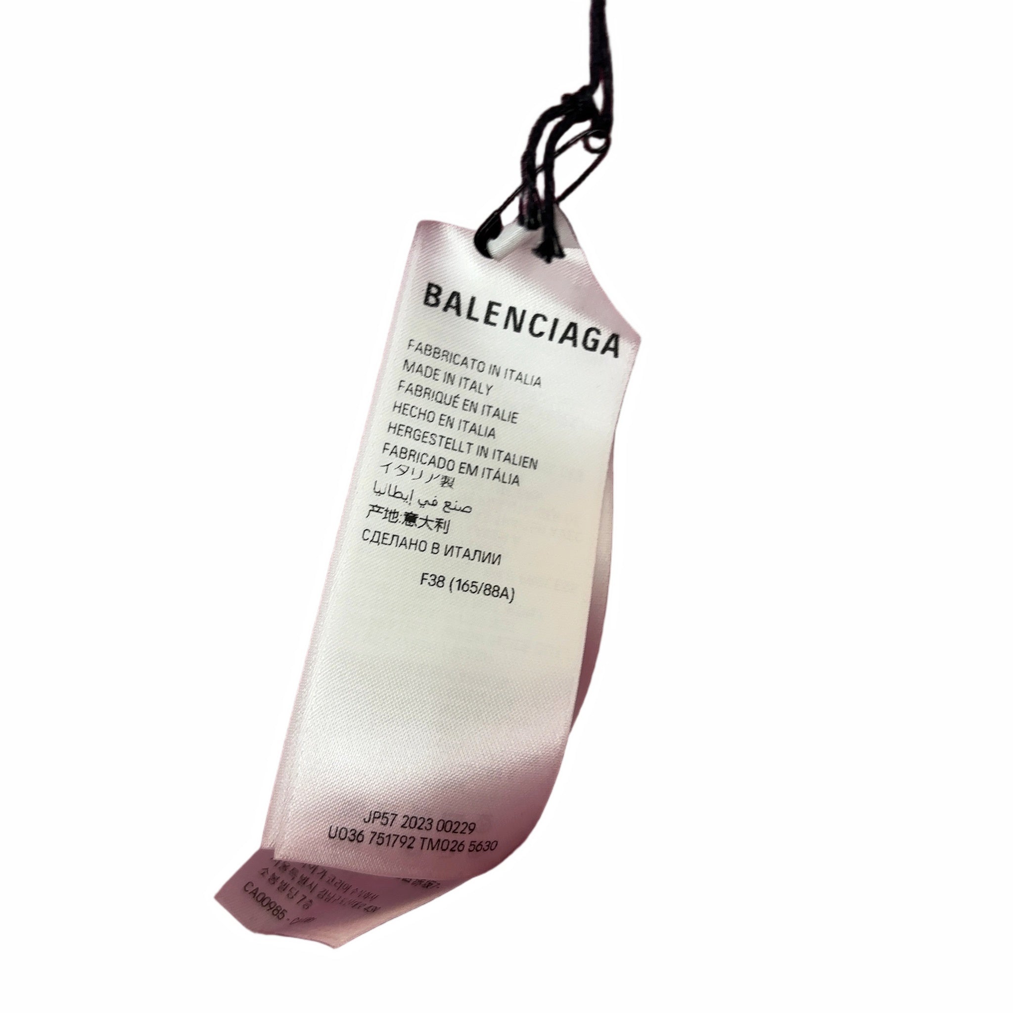 BALENCIAGA 'PINK' VELVET TRACK JACKET