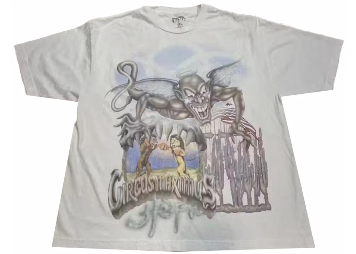 Travis Scott Utopia Circus Maximus 2023 Tour III Tee White – SOLEPLIER