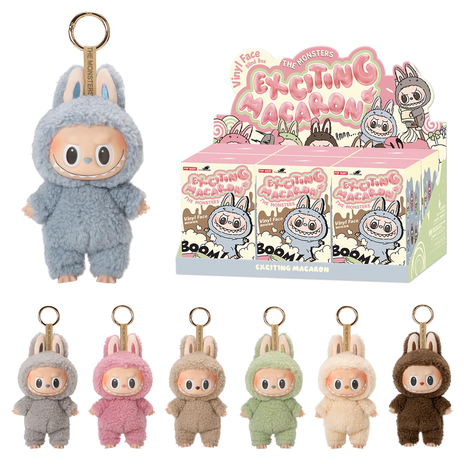 Pop Mart Labubu The Monsters Exciting Macaron Vinyl Plush