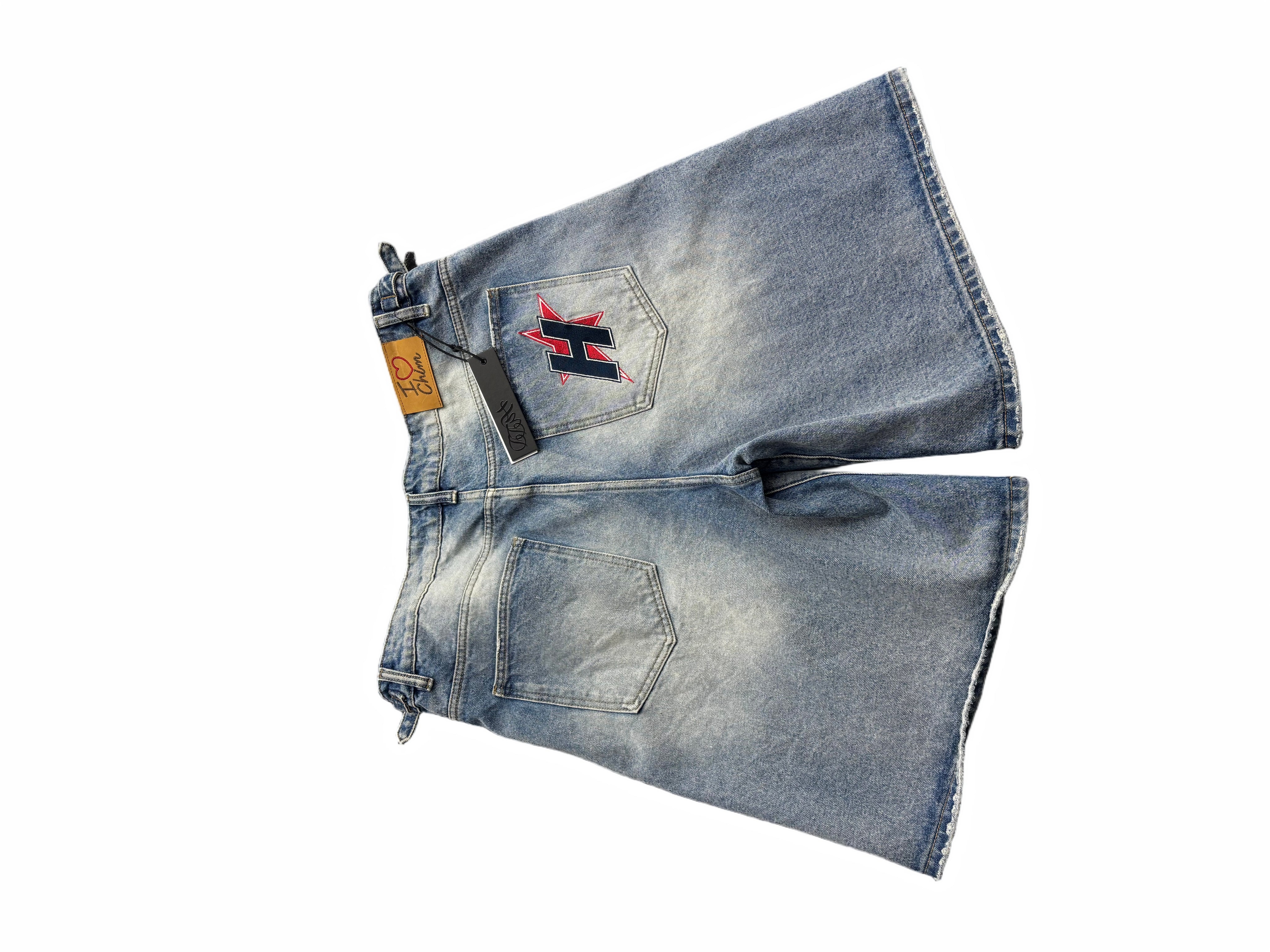 HAPPY MEMORIES DON'T DIE HMDD 'H-STAR CRYSTAL' JORT SHORTS