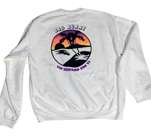 Bad Bunny Un Verano Sin Ti Palm Tree Crewneck Cream