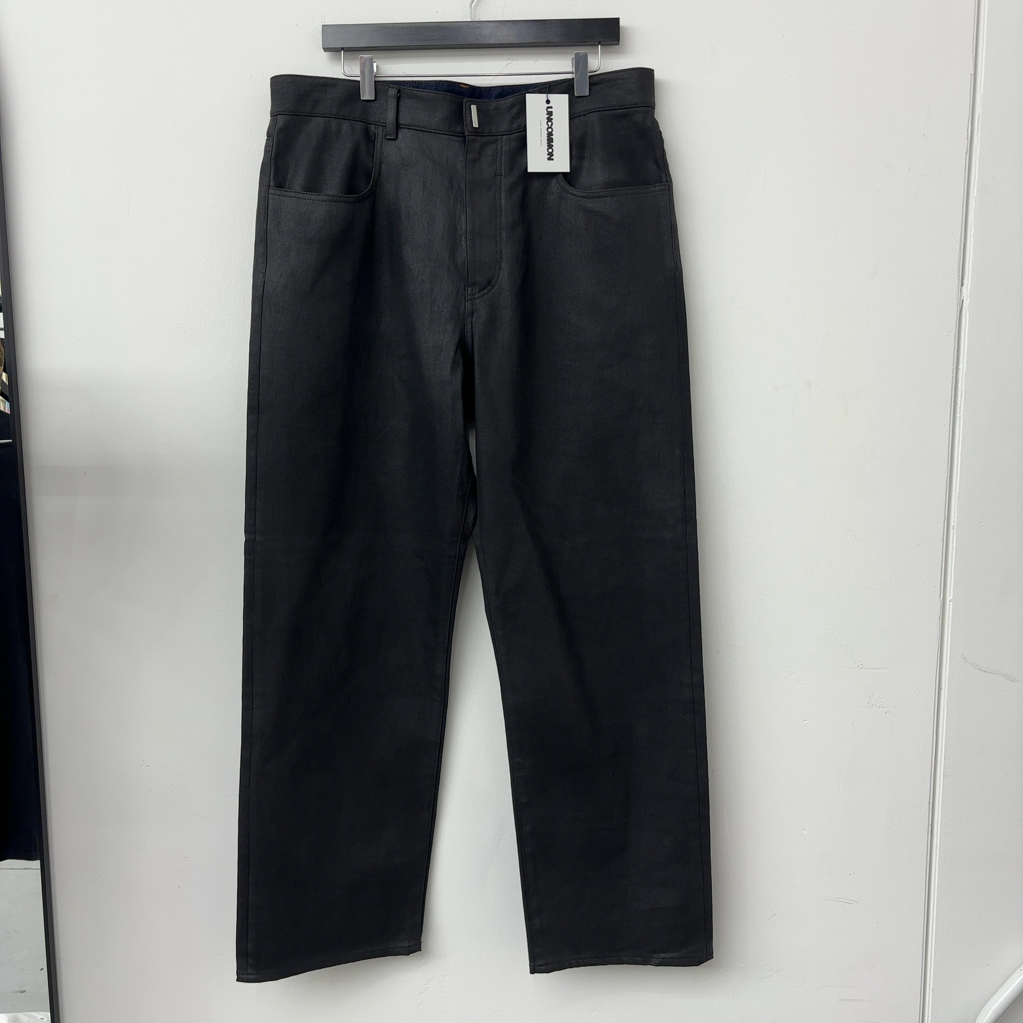 Givenchy Black Waxed Denim Jeans