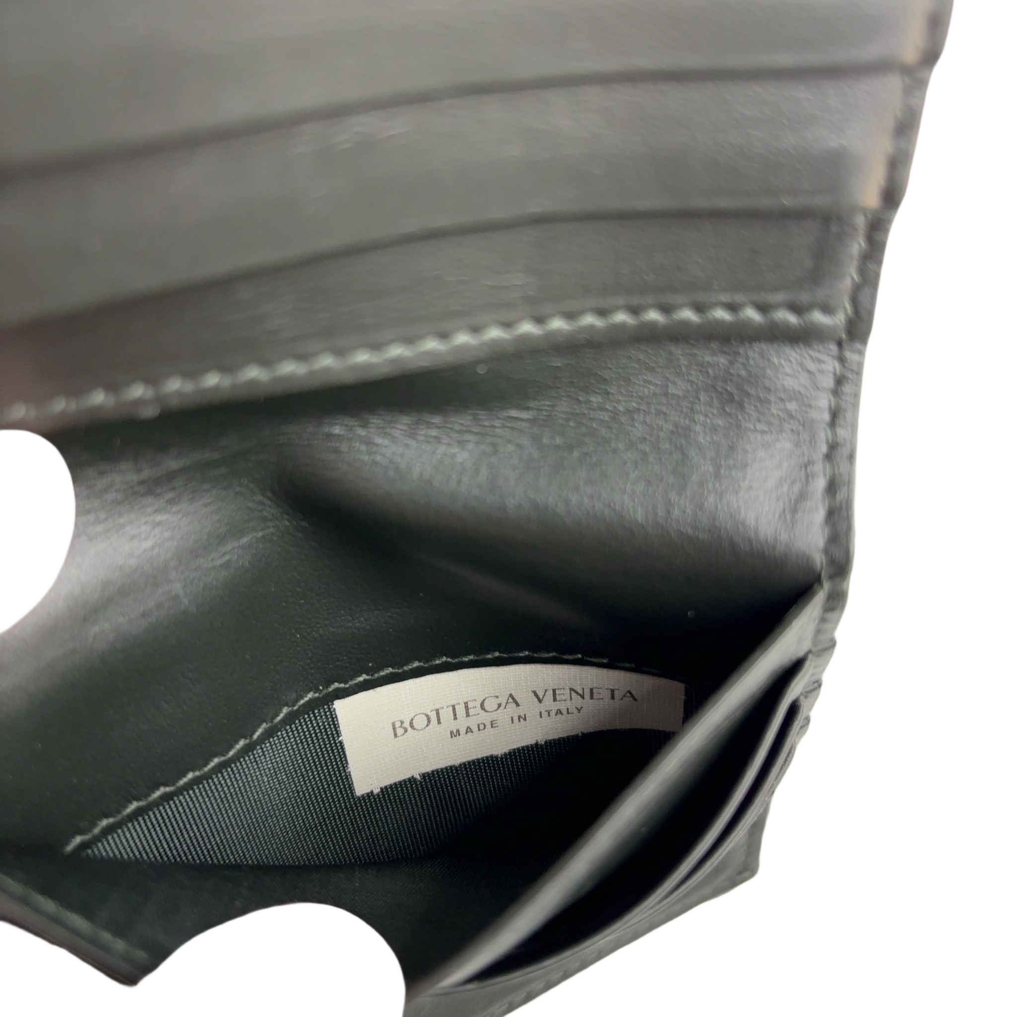 Bottega Veneta Black Bottega Veneta Bifold Wallet Black