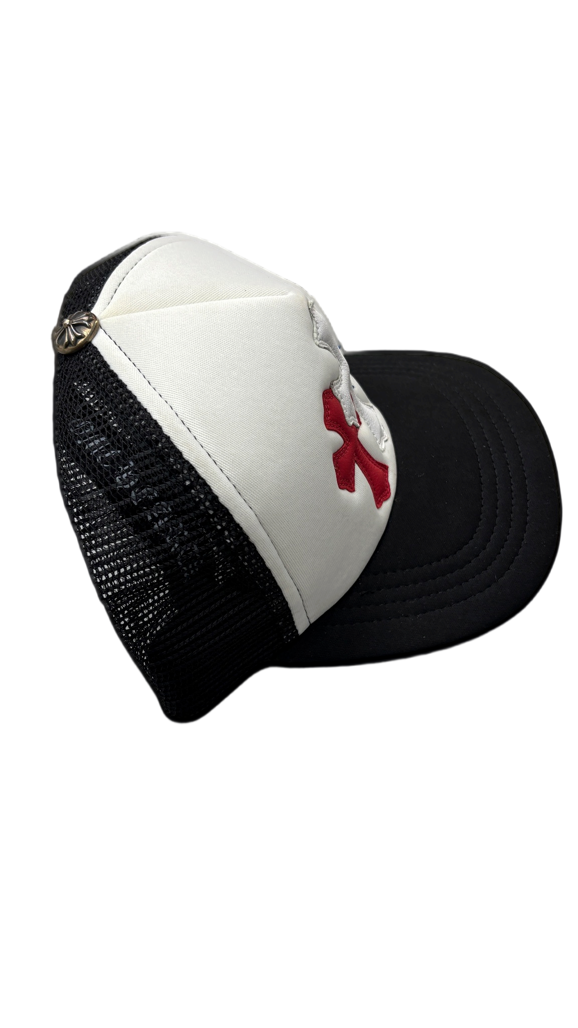 Chrome Hearts Hollywood Triple Cross Trucker Hat Red/White/Blue