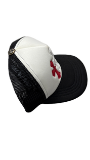 Chrome Hearts Hollywood Triple Cross Trucker Hat Red/White/Blue